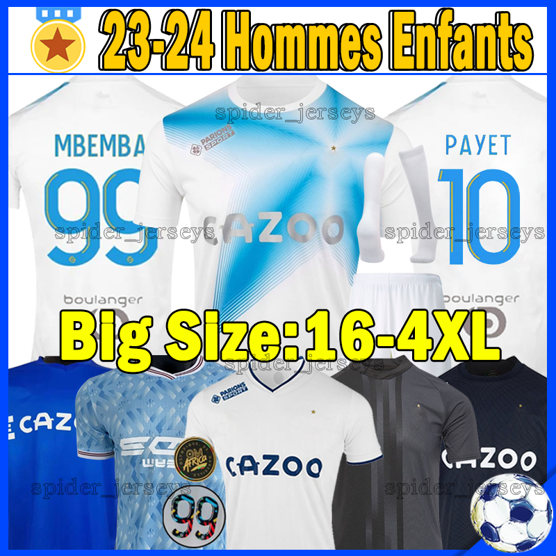 

XXXL 4XL 22 23 VITINHA MaRseIlLes soccer jerseys 2023 2024 ALEXIS OM MILIK 30 Year Anniversary fans player CUISANCE THAUVIN BENEDETTO men kids kits football shirts, Masai 22-23 home 'om africa' font