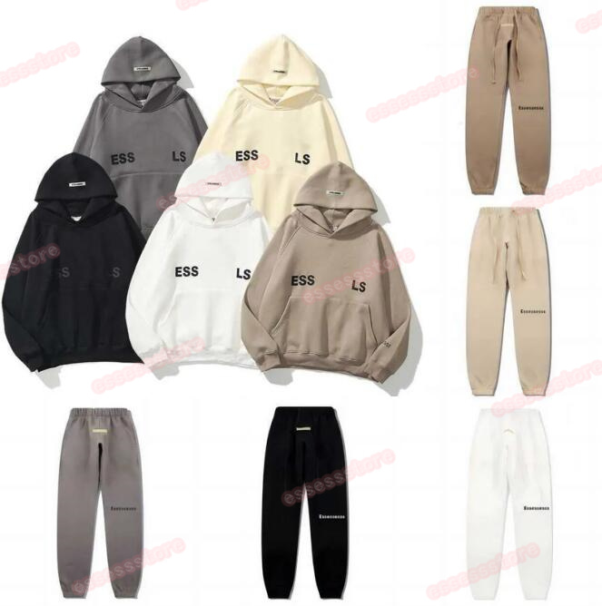 

Designer Hoodies Women&Mens Essent Hoodie Fashion Loose Essentail Streetwear Sweatshirts Tops Clothing Essen Hoodie Lovers High Street Tracksuit Suit Black Gray, G11