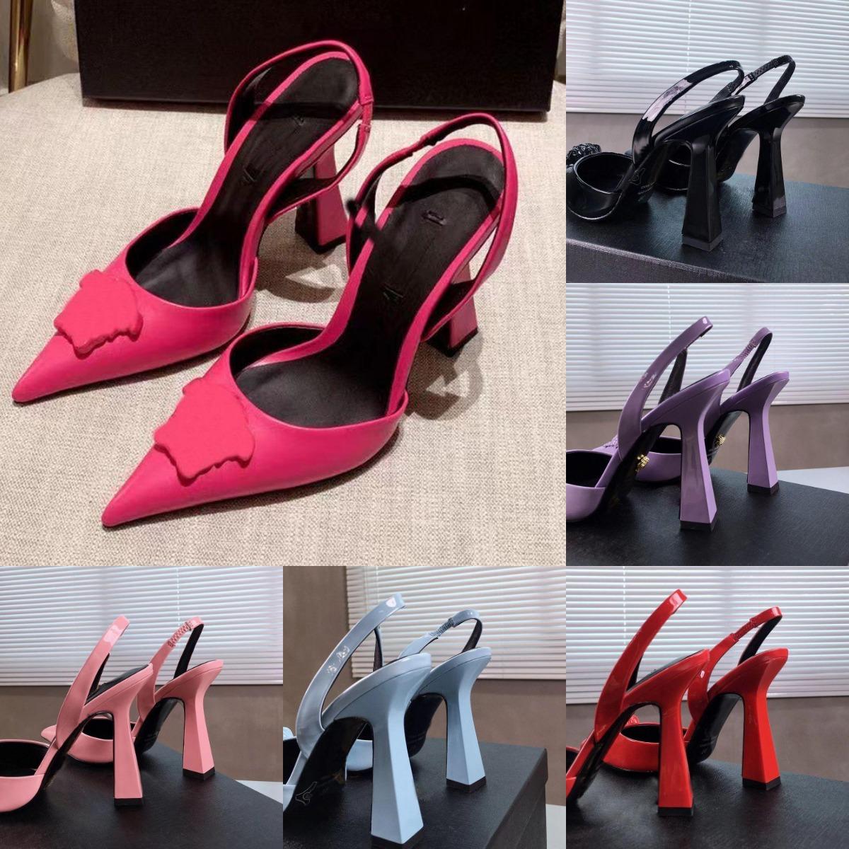 

designer latest fashion Pink Patent Leather high heels Dress shoes pointed decorative pump 11cm Dress dinner shoes Luxury Designer Sandals 35-42