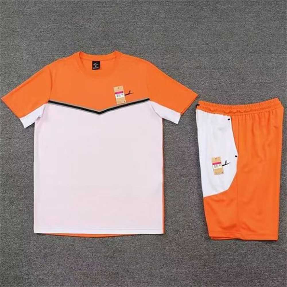 

Mens Tracksuits designer suit short sleeve shorts N print sports casual fashion quick dry 26WS, Orange