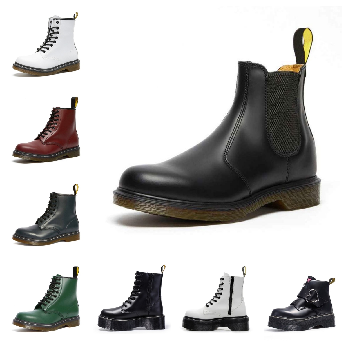 

Dr Martins Designer Boots Doc Martens Men Womens Winter Snow Booties Classic Color Leather Oxford Bottom Ankle shoes 35-44
