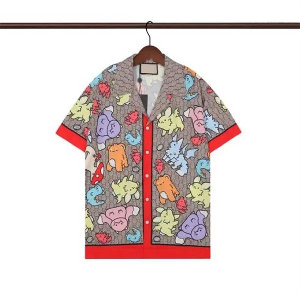 

23ss Mens Designers Tracksuit Set luxury classic Fashion Hawaiian shirts Tracksuits pineapple print shorts shirt Short sleeve Suit 789789 3Z0U