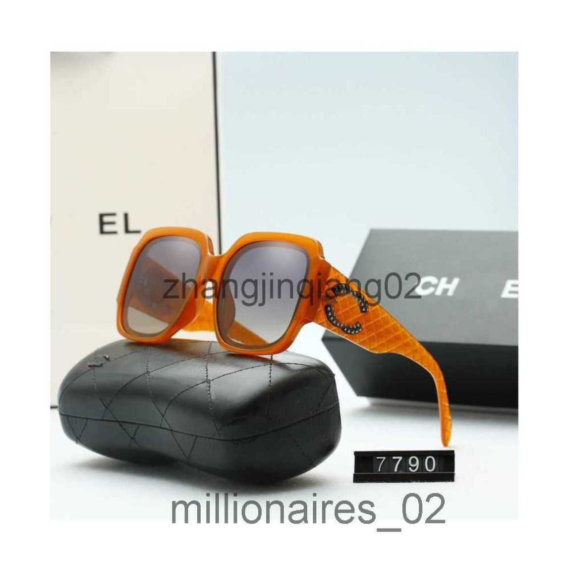 

Designer Channel Sunglasses Cycle Luxurious Fashion Brands Sport Polarize Sunglass Men Women Vintage Baseball New Driving Beach Sports Black Orange Sun Glasses