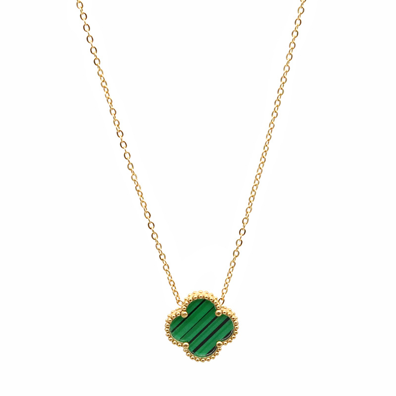 

men necklace gold necklace women necklace designer Plated Fashion Sweet and romantic chain necklace Four-leaf Clover Pendant Necklace Valentine's Day gift