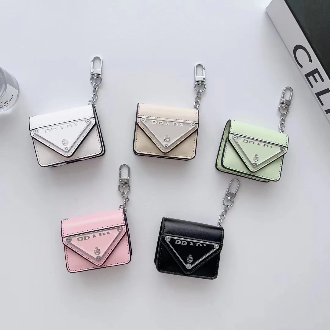 

Designer AirPods Cases 1 2 3 Pro Luxury Leather AirPod Cover Brand P Fashion AirPods1 AirPods2 AirPods3 AirPodspro Luxury Universal Case with Logo Box Packing, #2