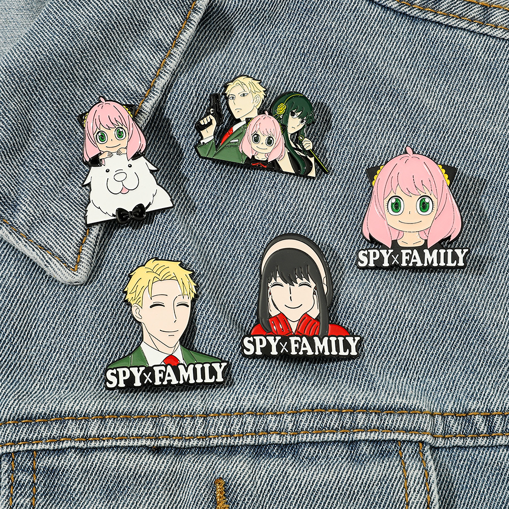 

spy family Emblem brooch Cute Anime Movies Games Hard Enamel Pins Collect Metal Cartoon Brooch Backpack Hat Bag Collar Lapel Badges, Color #1