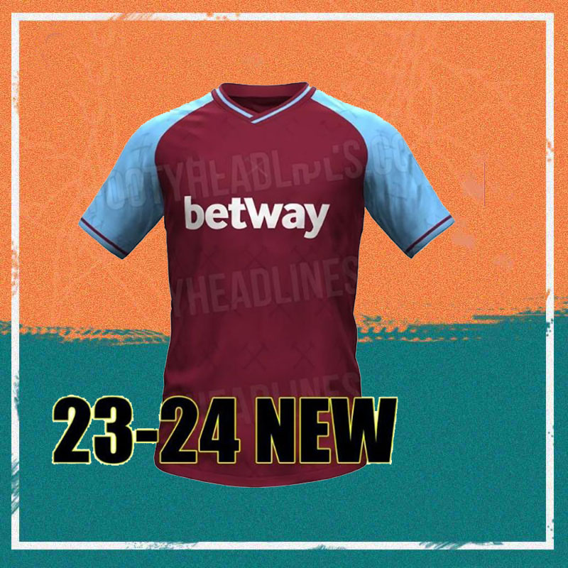 

2023 West Hams Soccer Jerseys 23/24 L.PAQUETA RICE EMERSON LANZINI Shirt NOBLE YARMOLENKO ANTONIO BENRAHMA Football Uniform, Home