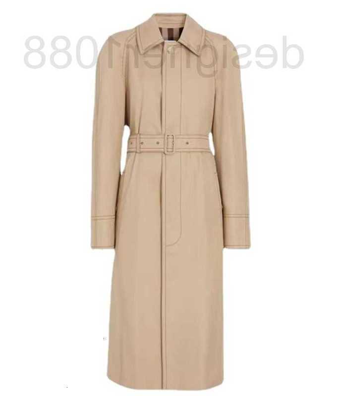 

designer B Family 23 Early Spring Official Website New Product Belt Single breasted Lightweight English Style Windbreaker Coat for Women CZBF, Black6