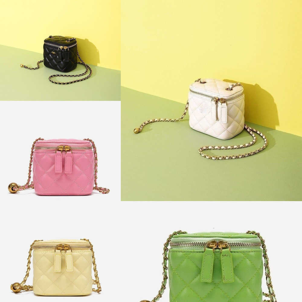 

2023 New Box Bag Mini Makeup Mouth Red Bag Fashion Chain Crossbody Bag, Pink10