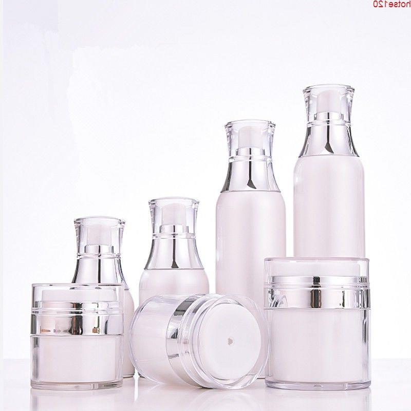 Luxury Facial Cream Jars 15G 30G 50G Acrylic Cosmetic Airless Serum Lotion Pump Containers Makeup Case Refillable Bottle 6pcsgoods Ifxmt-image-875835420