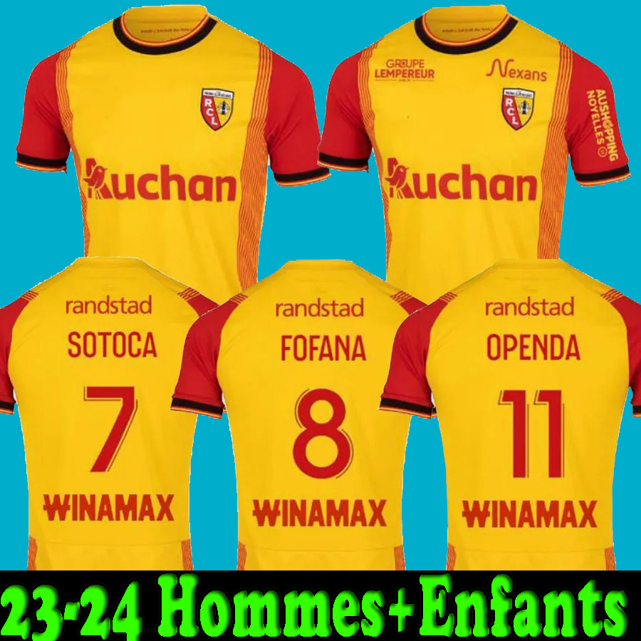 

23 24 RC Lens maillot soccer jerseys 2023 2024 Saint-Barbe special KAKUTA OPENDA GANAGO SOTOCA FOFANA GRADIT FORTES Football Shirts 2023 kids home BUKSA BANZA, Kids 22 23 home