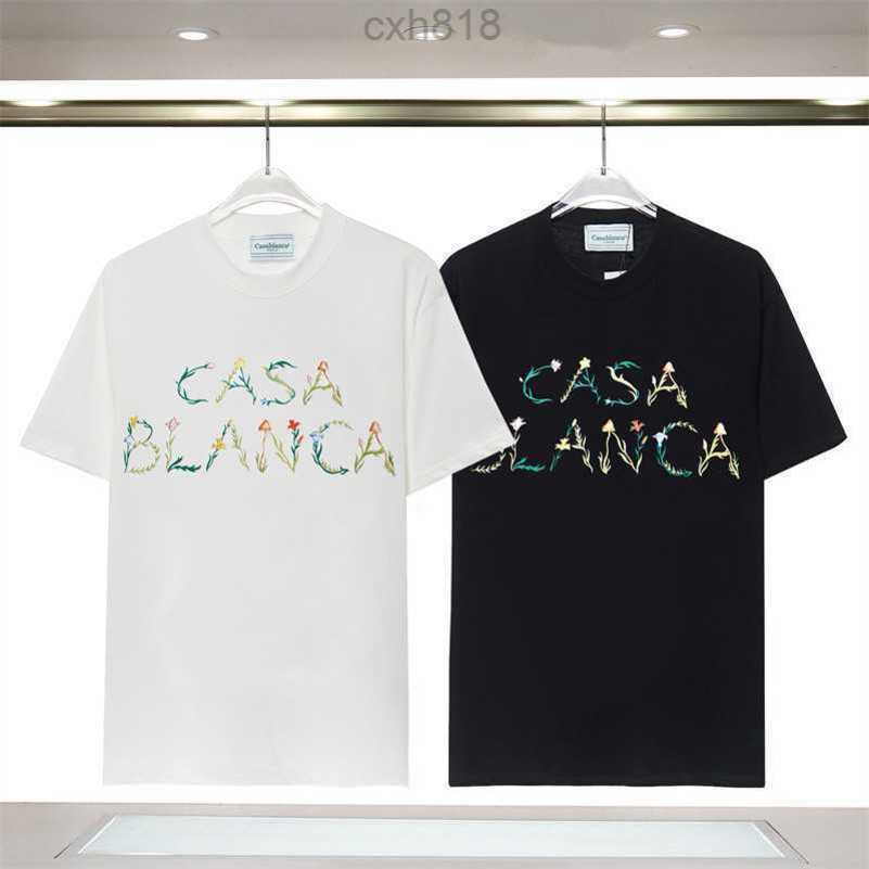 

Mens Designers Casablanc T Shirt Man Womens tshirts With Letters Print Short Sleeves Summer Shirts Men Loose Tees Asian, 14