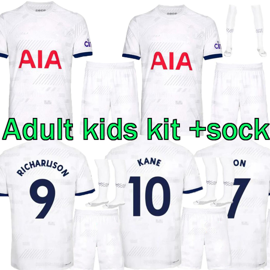 

23 24 SON Soccer Jerseys Football shirt third LUCAS LLORIS ROMERO PERISIC KULUSEVSKI BENTANCUR KANE RICHARLISON PEDRO PORRO adult kids kit, Yellow