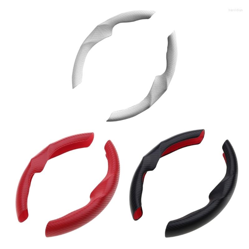 

Steering Wheel Covers Carbon Fiber Soft Leather Cover Protector For Model 3 Y Universal