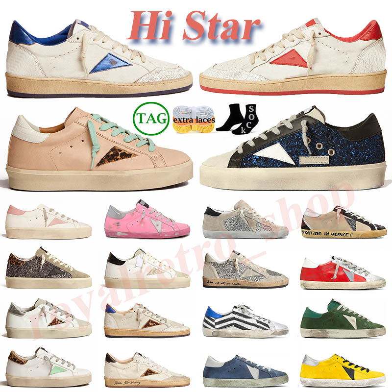 

2023 News sneakers golden doold dirty sports gooses shoe new release italy brand shoes super hi star fashion men women ball casual shoes leather shoe luxury dhgate, B3 horse star with beige and brown leopa