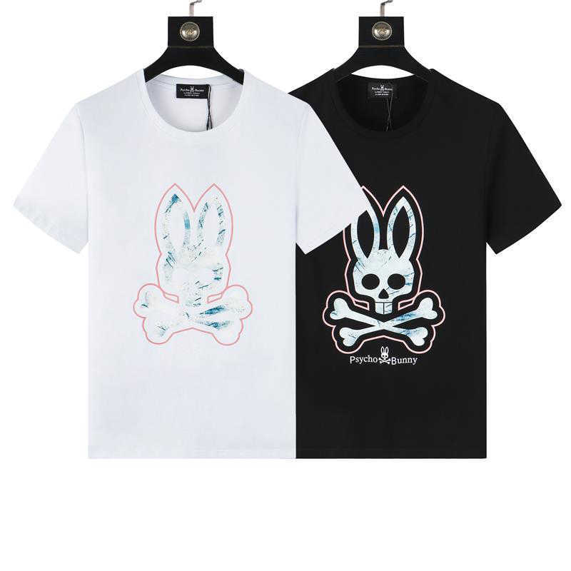 

Psycho Bunny Men's T-shirt Fashion Letter Casual Summer Short Sleeve Women's Clothing Asian M-3xl #0220n3, Customize