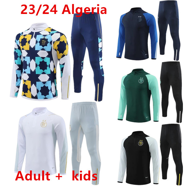 2023/2024 Algeria tracksuit MAHREZ soccer Jerseys men kids 23/24 Algerie BOUNEDJAH Survetement maillot de foot FEGHOUL sportswear football traini-image-875763264