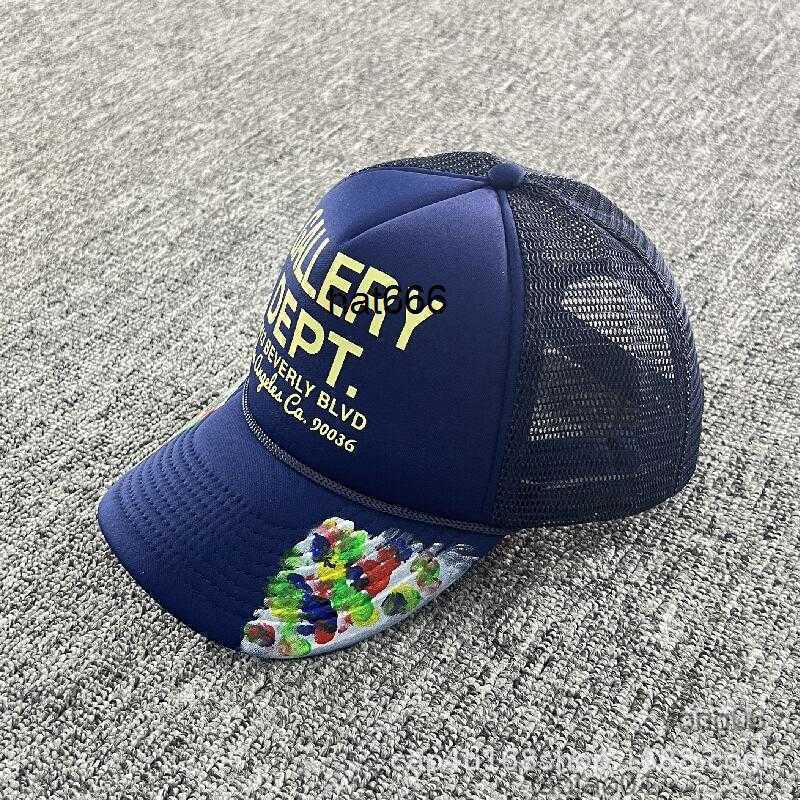 

Galleryes Hat Hand Painted Dept Mesh Truck Driver Hat Casual Letter Baseball Cap Summer7fw0, Red