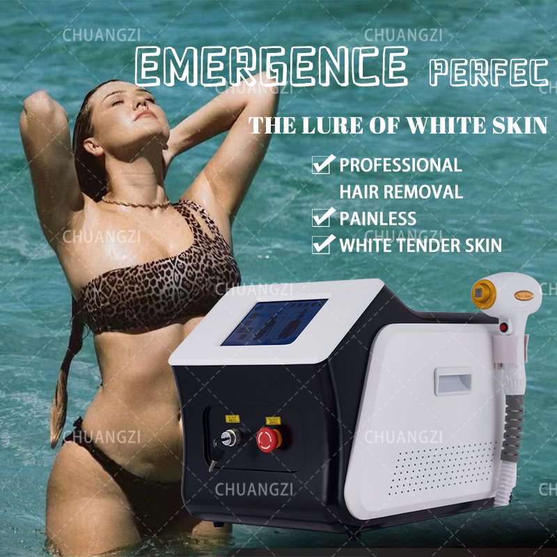 

2023 Portable 808nm 755nm 1064nm Three Wavelength Diode Laser Permanent Hair Removal Cooling Painless Laser Hair Removal Machine