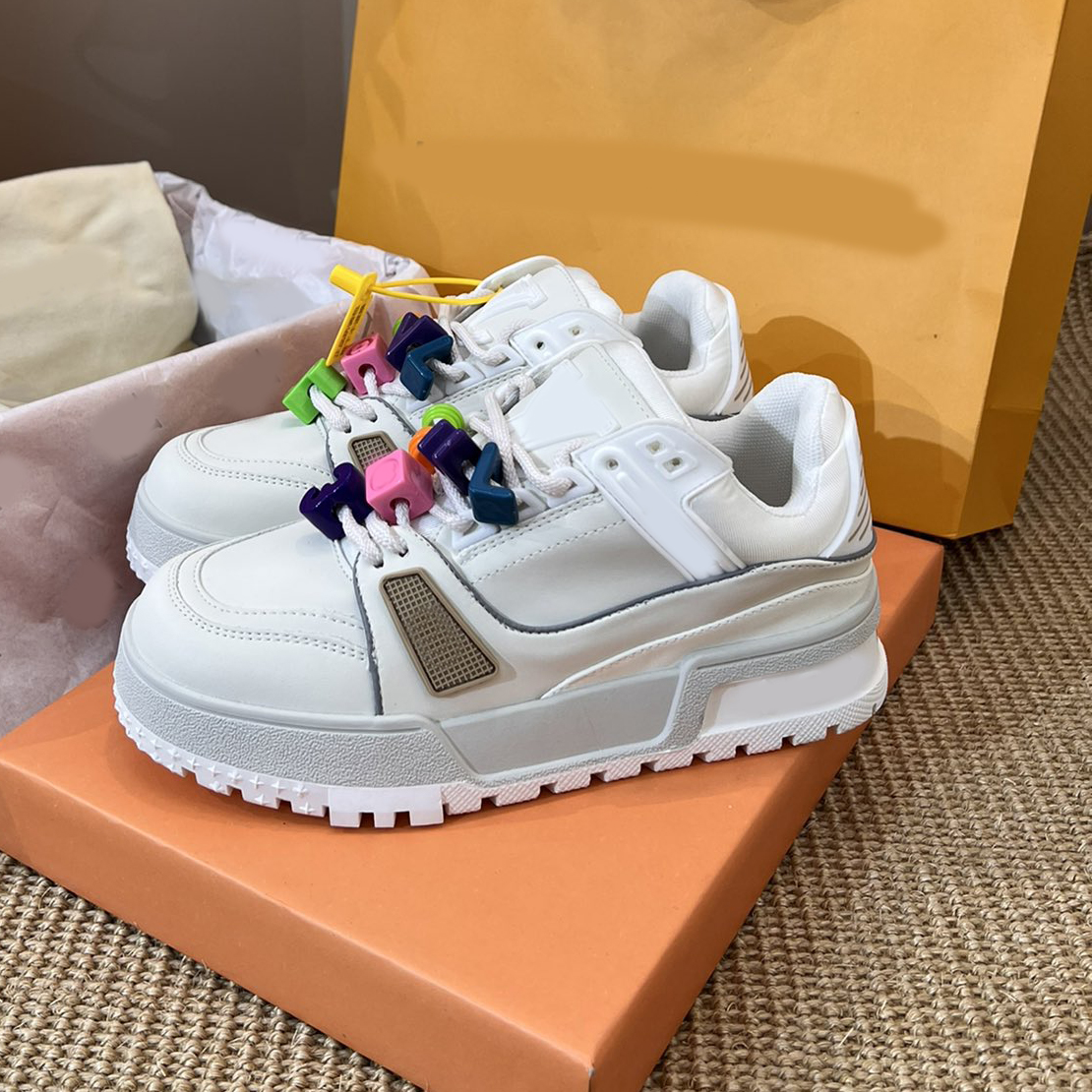 

Cute Designer Casual Shoes Sneakers Platform Trainers Genuine Leather Sneaker Multicolor Lace-up Skate Shoes Fashion Running Shoe shoes