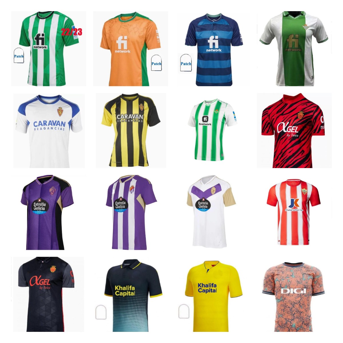 

22 23 Real Zaragoza Valladolid Soccer jerseys GAMEZ LEON 2023 POMBO KAGAWA VILLA PLATA Football shirt men kids Weissman FEDE Sergi Guardiola oscar camiseta de futbol, Adult 9