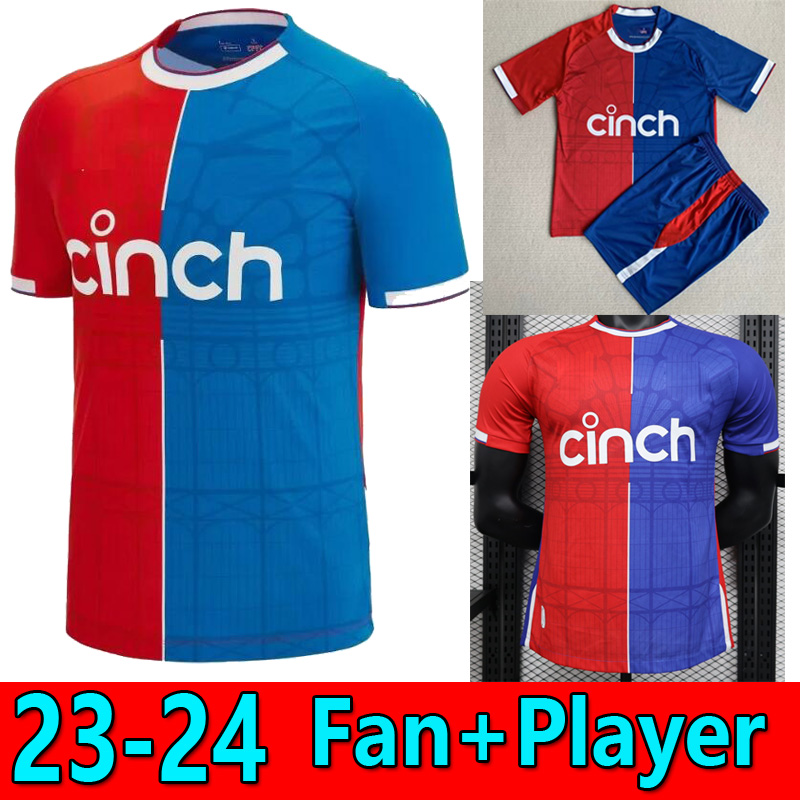 

2023 2024 CRYSTAL OLISE Soccer Jerseys 23 24 PALACE ZAHA EZE J.AYEW maillots de foot BENTEKE SCHLUPP MATETA EDOUARD GALLAGHER Home Fan Player Football shirt kids Kit, 23/24 home player