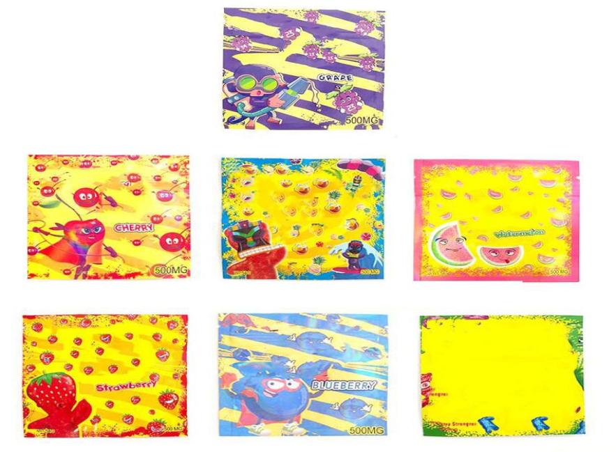 

Sour pouch edibles candy bag 500mg gummies strawberry watermelon blue berry cherry grape original candy mylar bags smell proof zip9750353