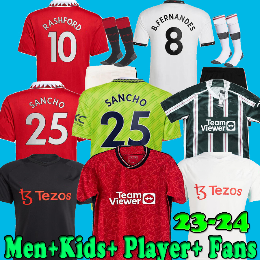 

SANCHO 22 23 24 soccer jerseys Antony Martinez RASHFORD Casemiro 2023 2024 Training football shirt fans player MANS UTDs MARTIAL B. FERNANDES MANCHESTERS men kids kit, 23 24 home no patch