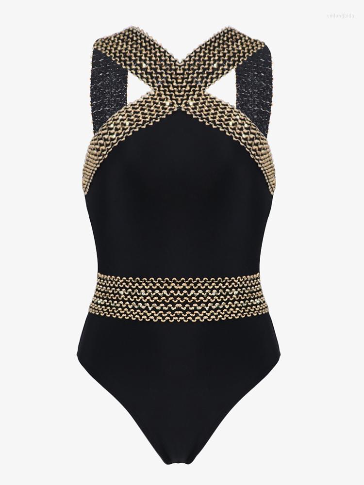 

Women' Swimwear Black Push Up One Piece Swimsuit Women Sexy 2023 Stitch Detail Bathing Suit For Summer Beachwear Swimming, Black (b8058)
