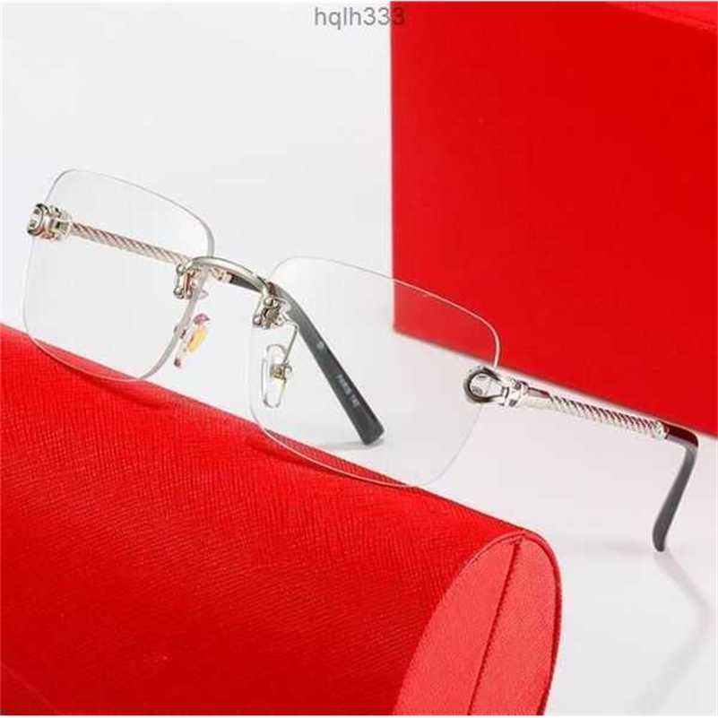 

Designer Sunglasses for Women Mens Designer Sunglasses Shades Luxury Glasses Rimless Rectangle Buffalo Horn Fashion Classic Mens Clear Blacklqh3