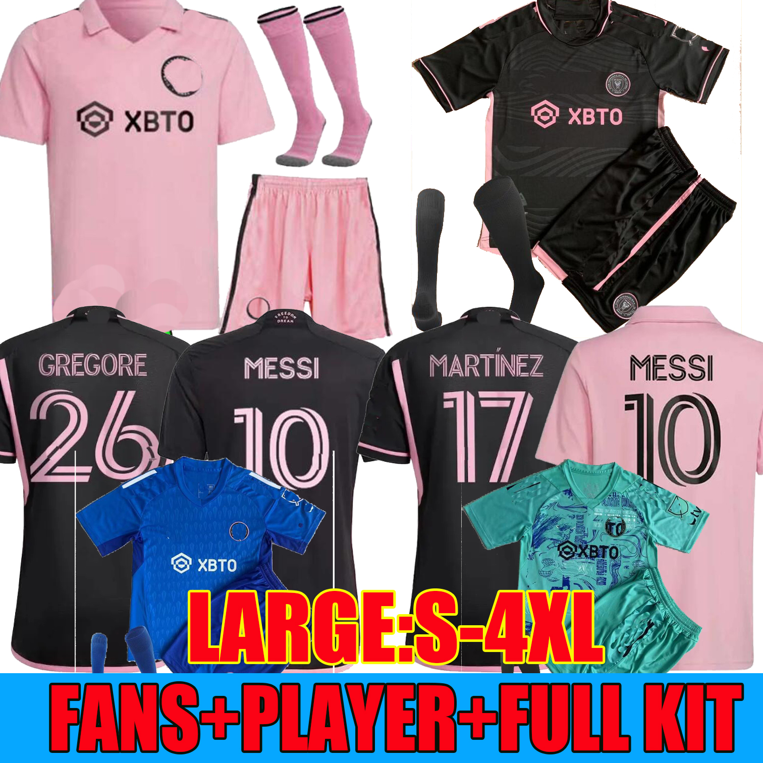 

Soccer Jerseys 23 24 Fans Player Inter Miami 2023 2024 MATUIDI HIGUAIN football shirts TRAPP PELLEGRINI MESSI jersey CARRANZA PIREZ MORGAN men kit BECKHAM S-4XL, 23 24 away player version