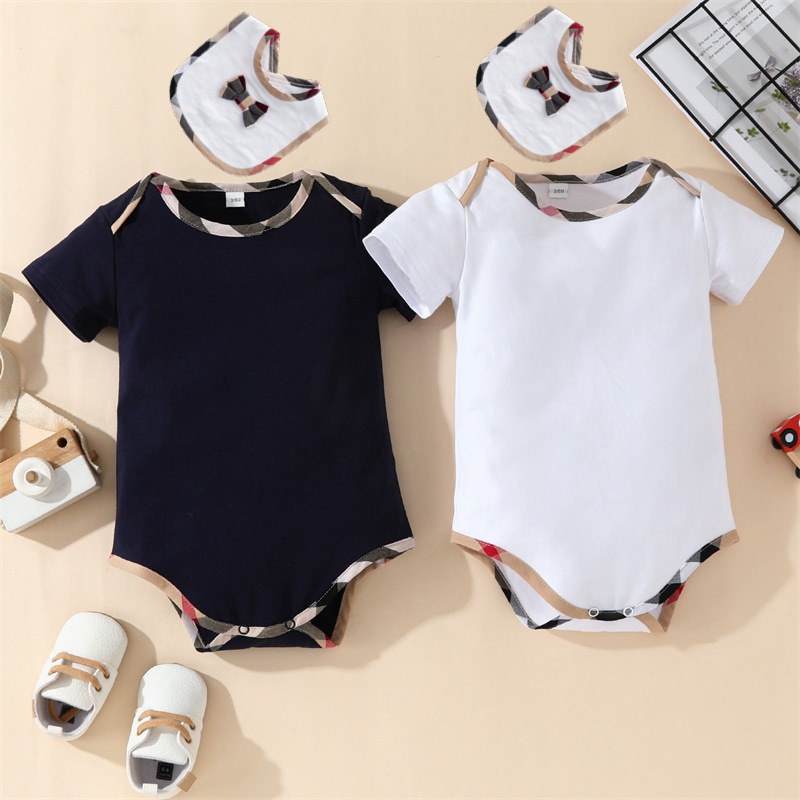 

Baby Romper Clothes Baby Rompers Spring Autumn New Romper Cotton  Baby Girls Boy Kids Designer cartoon Bee Infant Jumpsuits, White