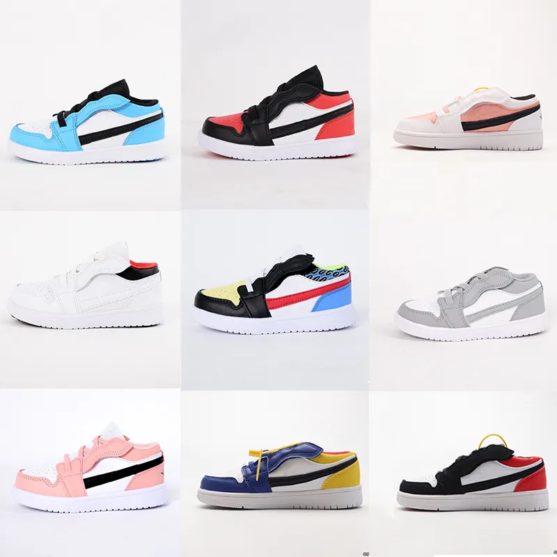 

kids shoes Sky 1 Sneaker Bred Toddlers Low Cut Sneakers Pine Green boy Girl Basketball Shoes