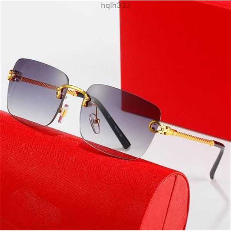 

Designer Sunglasses for Women Mens Designer Sunglasses Shades Luxury Glasses Rimless Rectangle Buffalo Horn Fashion Classic Mens Clear Black3gfo