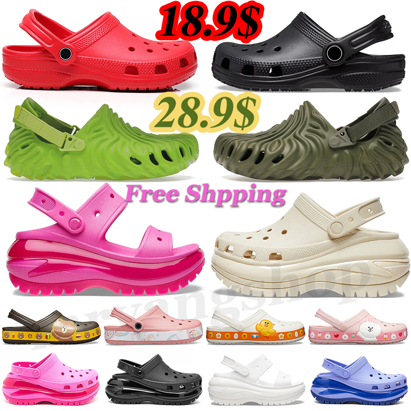 

2023 crocs charms sandals salehe bembury croc sandal pollex clog crocodile buckle designer slippers Black Sasquatch slides women mens clogs casual shoes loafers, D3 36-40