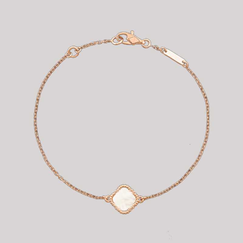 

18 style Fashion Classic 4/Four Leaf Clover Charm Bracelets Bangle Chain 18K Gold Agate Shell Mother-of-Pearl for Wedding