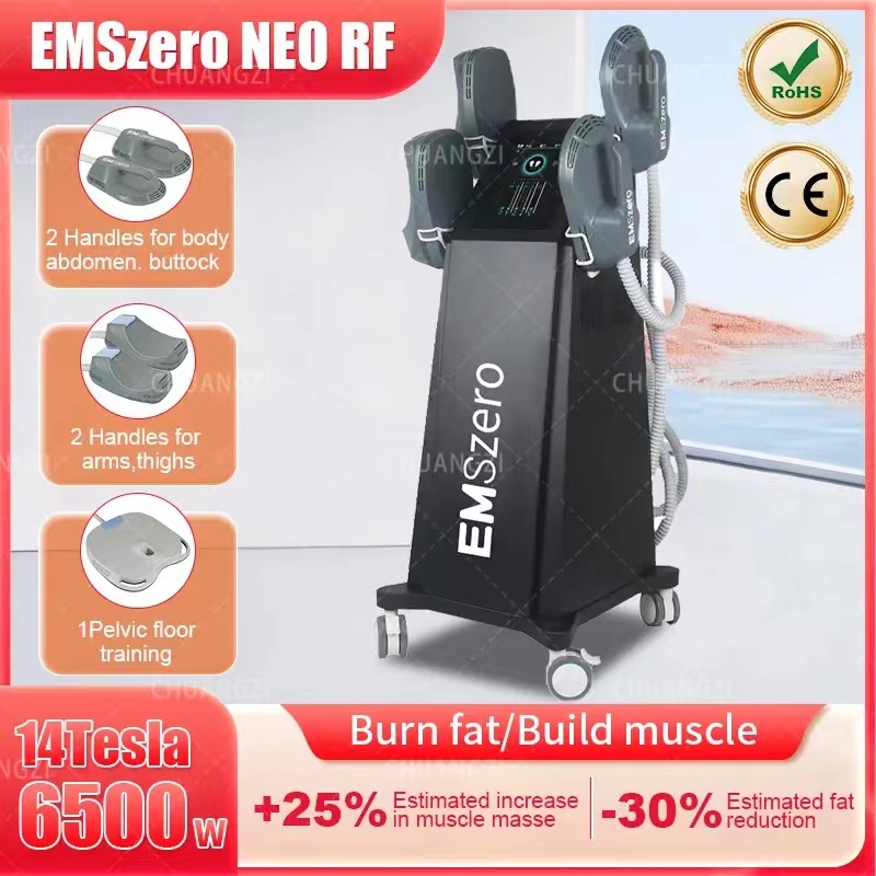 

Neo EMSzero Nova 14 Tesla electromagnetic muscle shaping DLS EMSlim 4RF handle and pelvic stimulation pad optional
