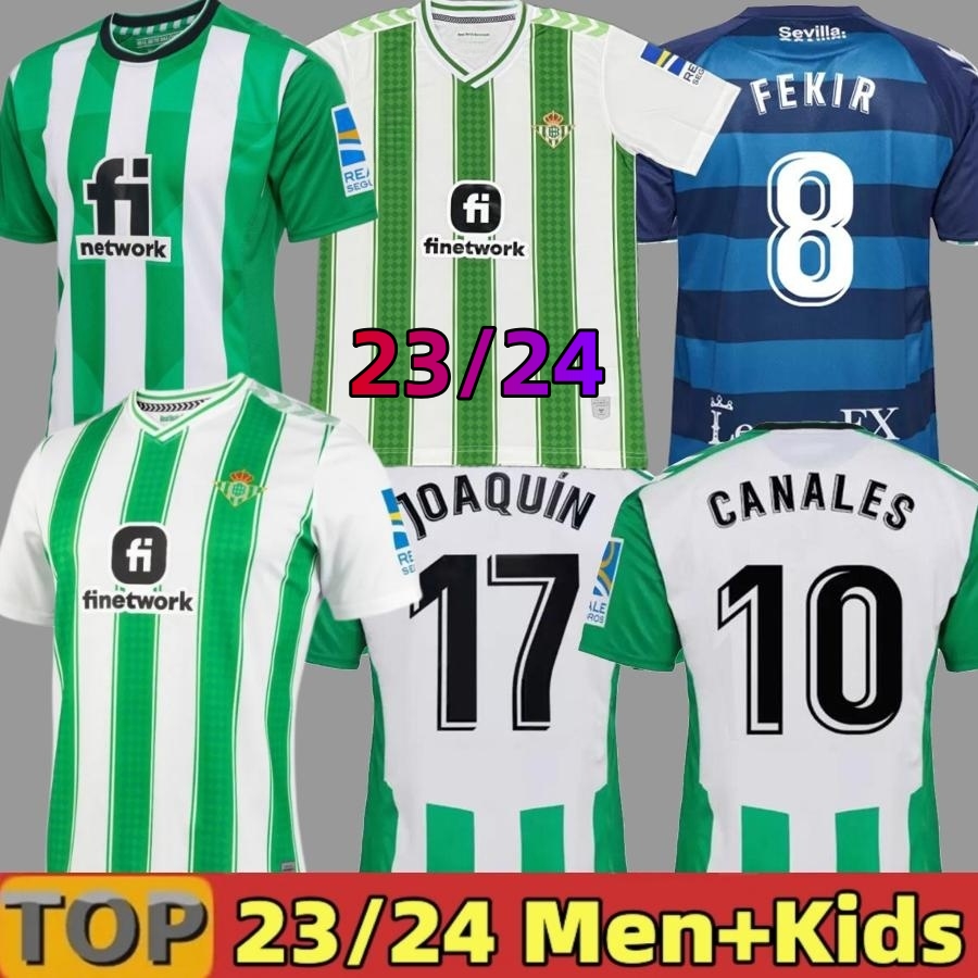 

22/23/24 real Betis soccer Jerseys 2023 JOAQUIN FEKIR B.IGLESIAS CANALES WILLIAN J Shirt WILLIAM CAMARASA JUANMI VICTOR RUIZ Football uniform, 22 23 home aldult