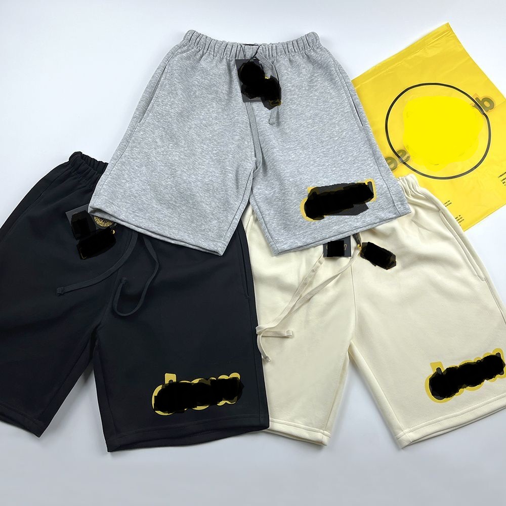 

Design Shorts for men and women Summer loose fitting new pure cotton casual sports style American quarter pants, Black