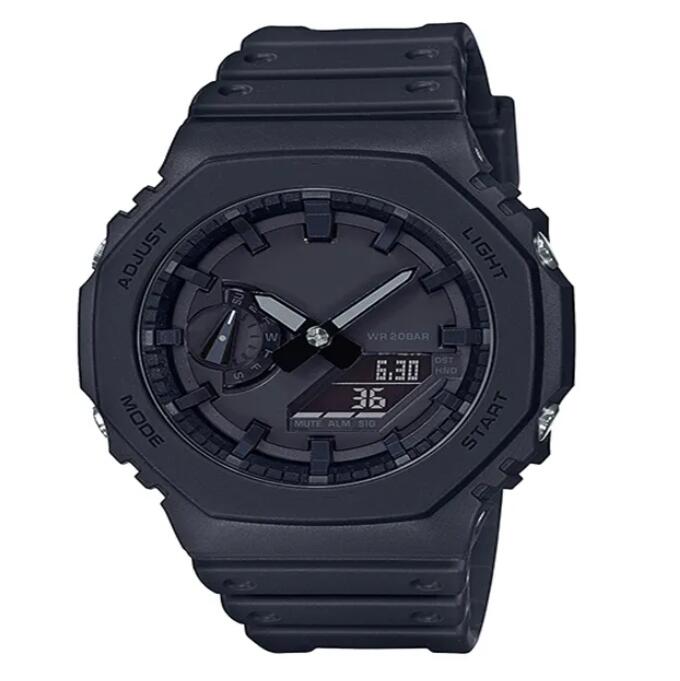 

2023 97 colors Iced Out Watch Full Feature Men's Sport Quartz Digital Watch Ultra Thin detachable dial Waterproof LED World Time Oak Series, #7