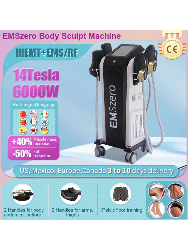 

2023 14 Tesla DLS-EMSLIM Muscle Stimulate EMSzero Neo Fat Removal Body Slimming Butt Build Sculpt Machine Fitness for Salon