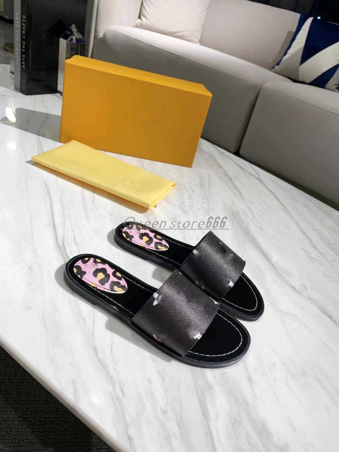 

2022 Lock It Flat Mule Slippers Designer Womens Luxurys Designers Sandals Genuine Leather Ladies Dauphine Outdoor Casual Slipper Flip Flops Scuffs, 2#