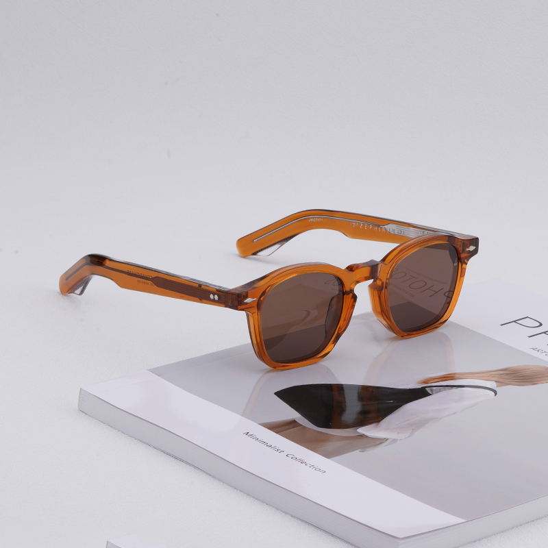 

High Quality Sunglasses For Men Vintage Square Acetate Luxury Designer Sunglasses Women JMM Sun Glasses Blue Lenses