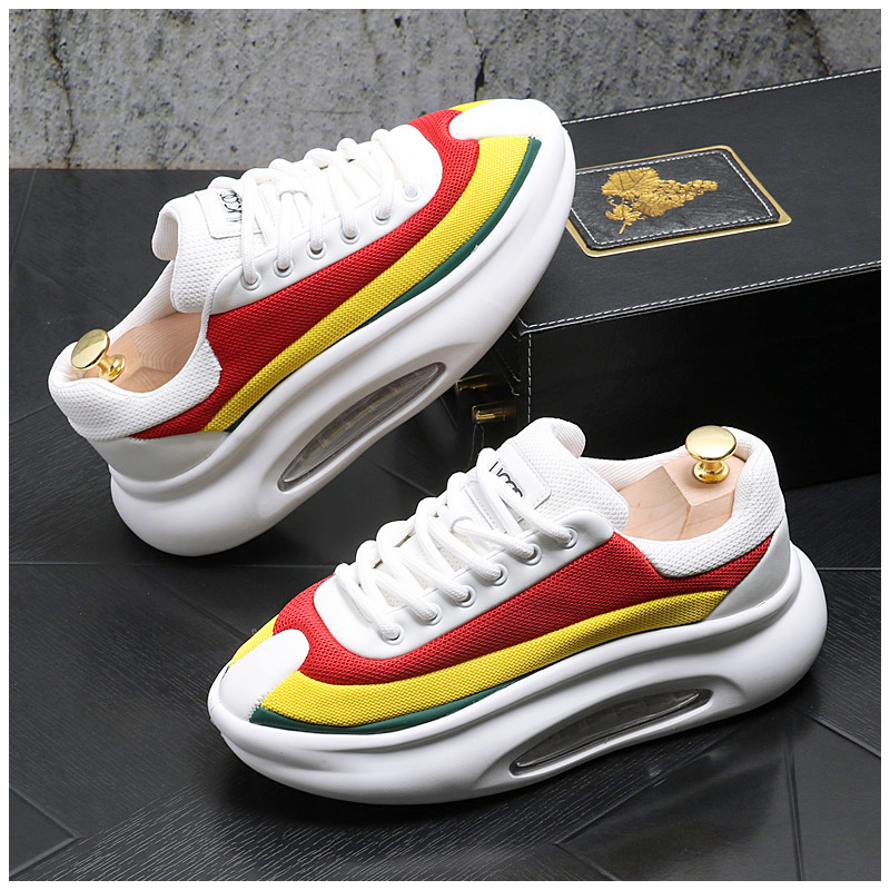 

Classics Style Wedding Dress Party Shoes Fashion Lac-up Mesh Breathable Casual Sneakers Lightweight Round Toe Thick Bottom Business Leisure Walking Loafers N240, White