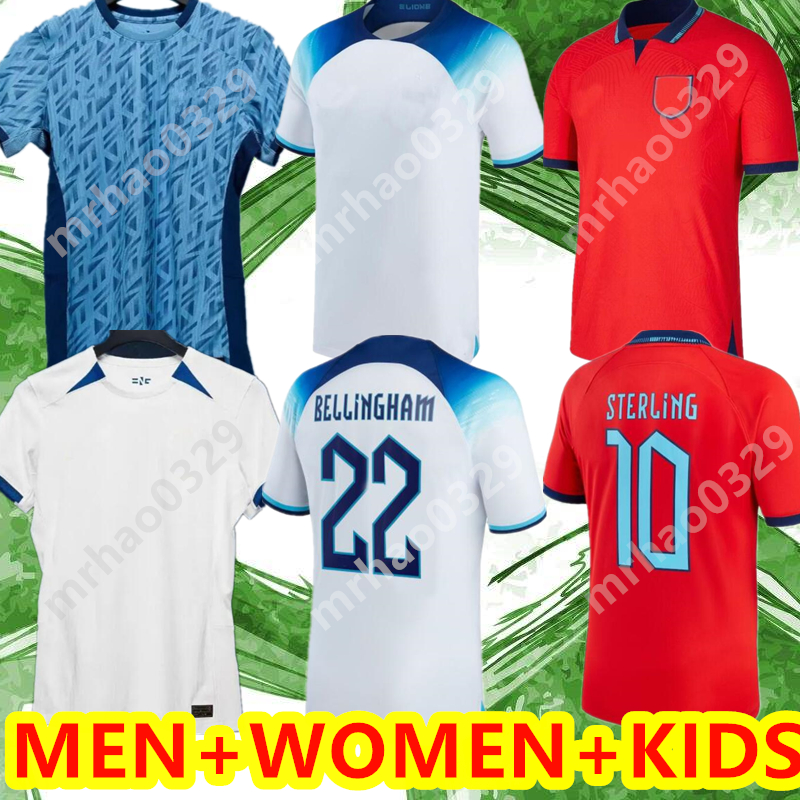 

22 23 24 KANE STERLING soccer jerseys RASHFORD SANCHO GREALISH MOUNT FODEN HENDERSON MAGUIRE ENGlANDS 2023 national football shirt men kids, 2023 men home