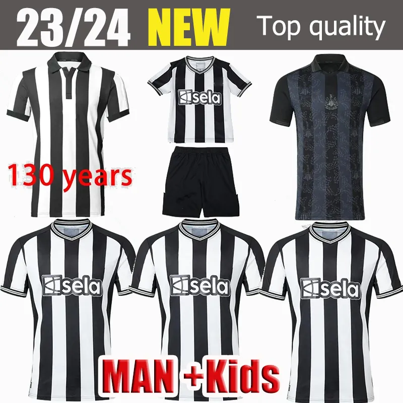 

23 24 home Soccer Jerseys 130th Newc astle years BRUNO G. JOELINTON ISAK 2023 2024 NUFC United home away MAXIMIN WILSON ALMIRON Football Shirt Mens Kids kit