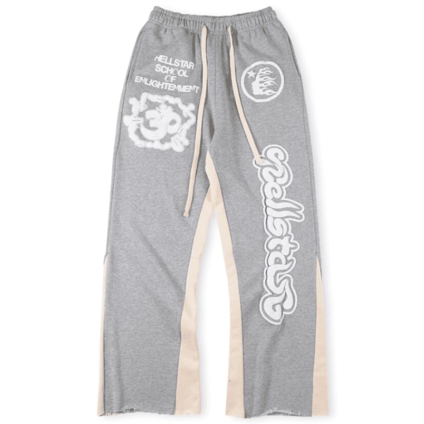 

Print Men Woman Striped Sweatpants Pants Joggers, Gray