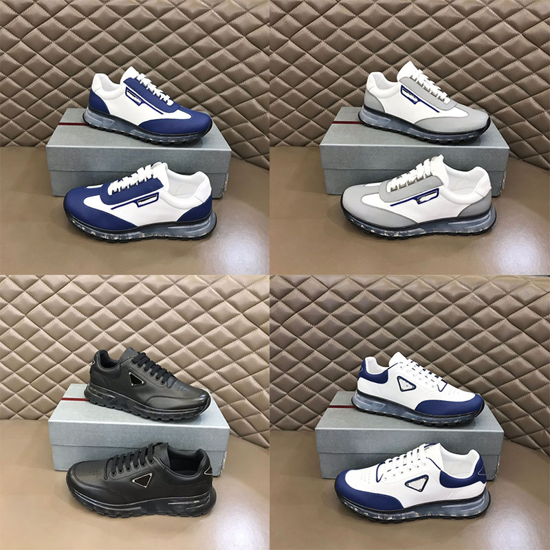 

top quality Casual Shoes Designer men's casual shoes leather low-cut sneakers with luxury comfortable outdoor running 38-45, Red