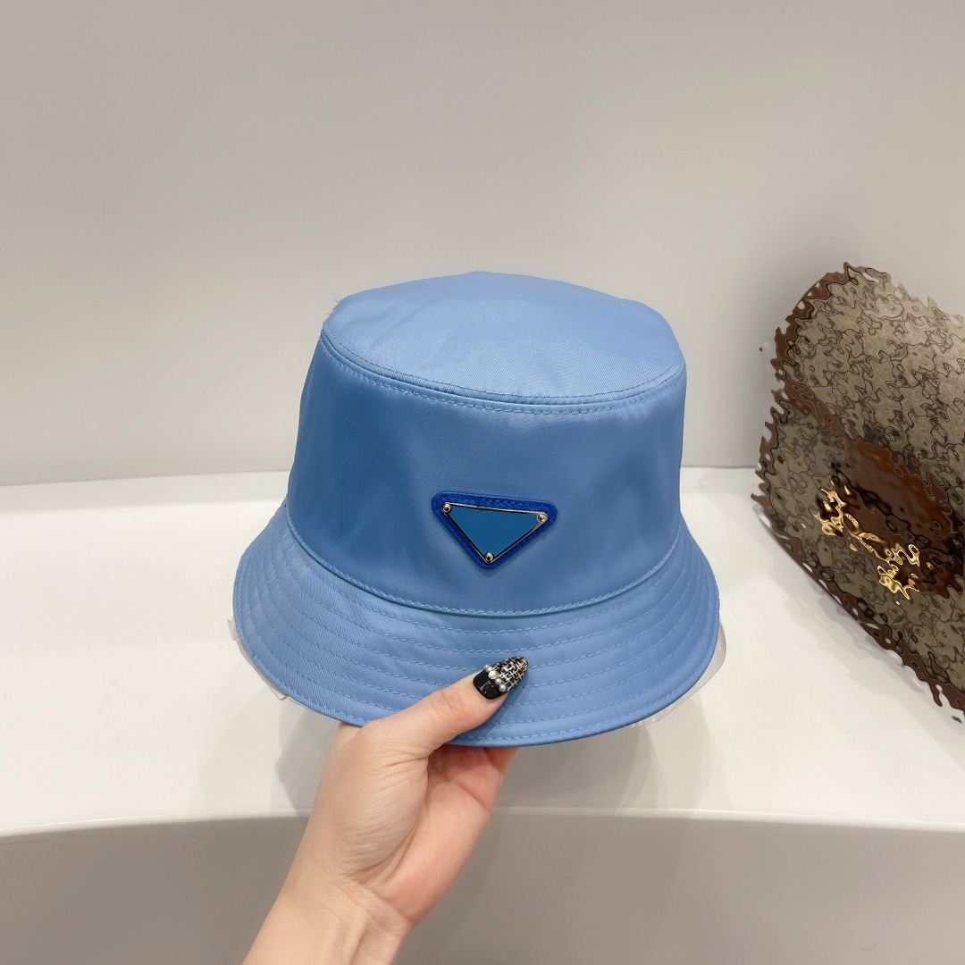 

New Luxury Designer Triangular Bucket Hat Fashion Unisex Sun Hat Classic Trend Fashion Casual Barrel Cap