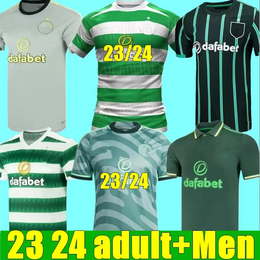 

23 24 Celts away home soccer jerseys EDOUARD 2023 2024 Men BROWN DUFFY TAYLOR ELYOUNOUSSI MCGREGOR away black child FANS player version football shirts CHRISTIE LSP, 22/23 adult home
